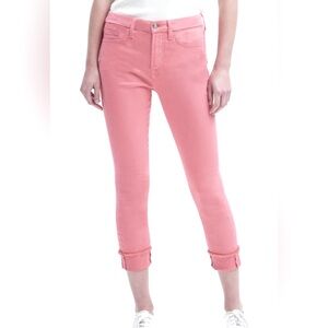 7 for All Mankind Skinny Cropped Jeans 28 Pink